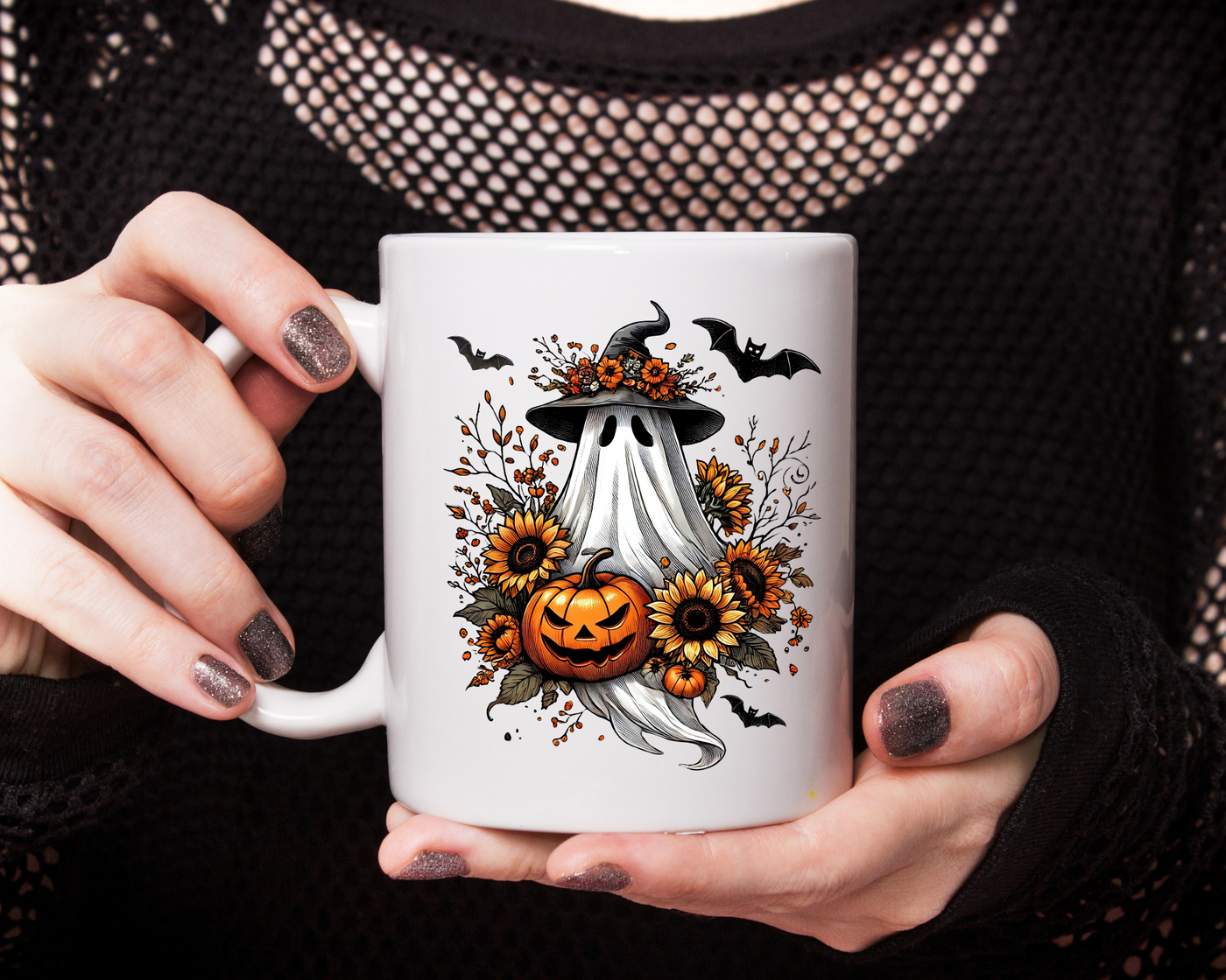 15 oz mug Halloween Sublimation Transfer / Transfer de sublimacion taza