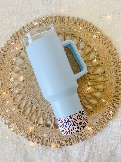 Silicone Leopard Tumbler bumper/ boot