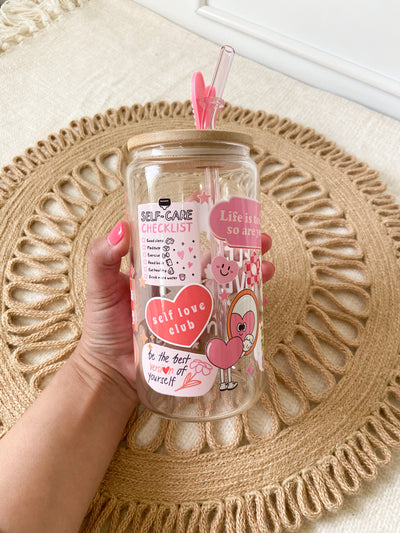 Self love beer can glass