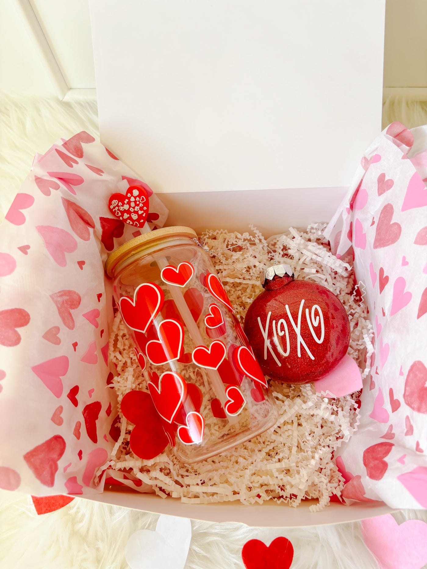 Valentines Day Gift Box, Valentines ornament, Valentines gift basket.