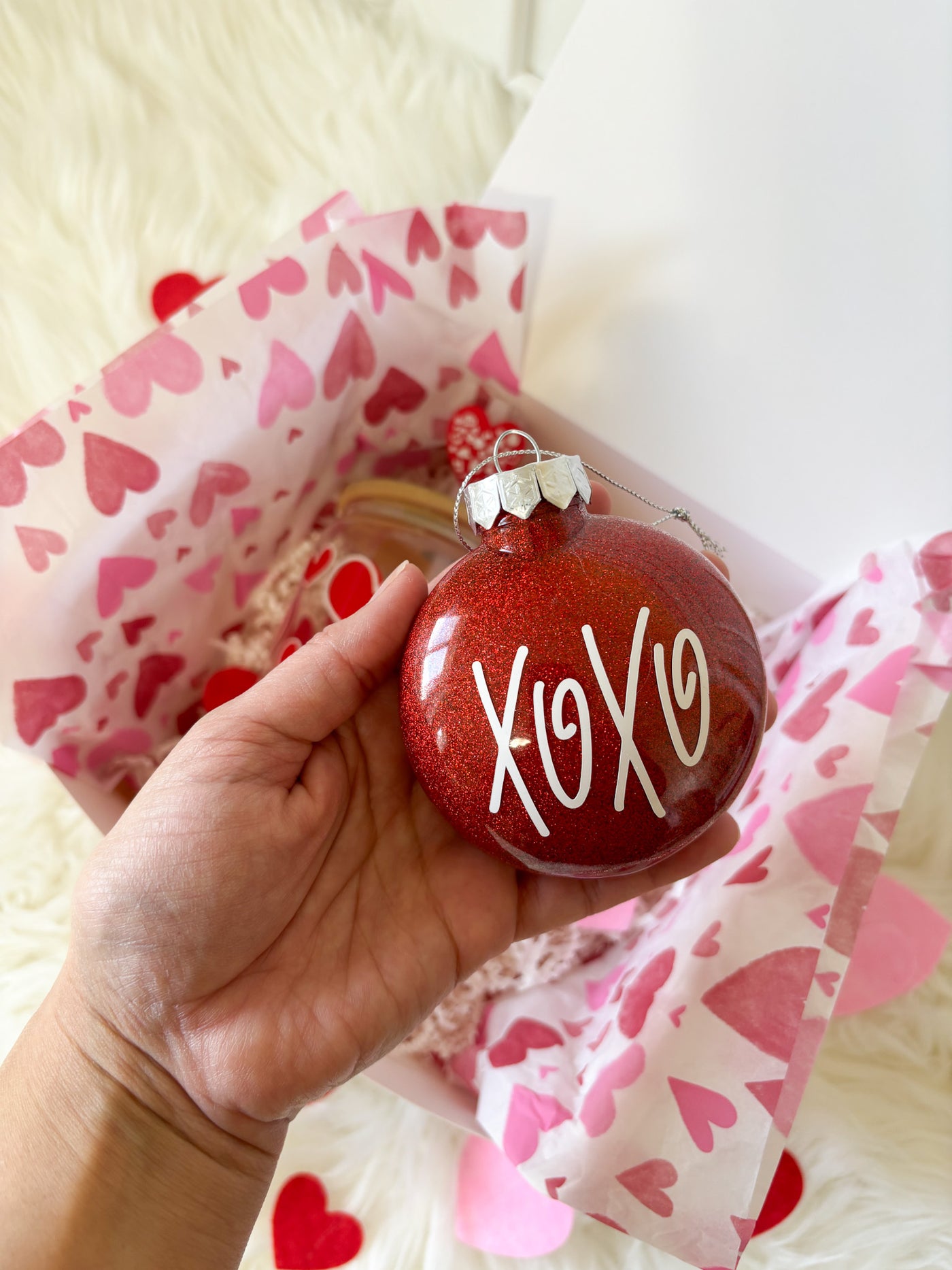 Valentines Day Gift Box, Valentines ornament, Valentines gift basket.