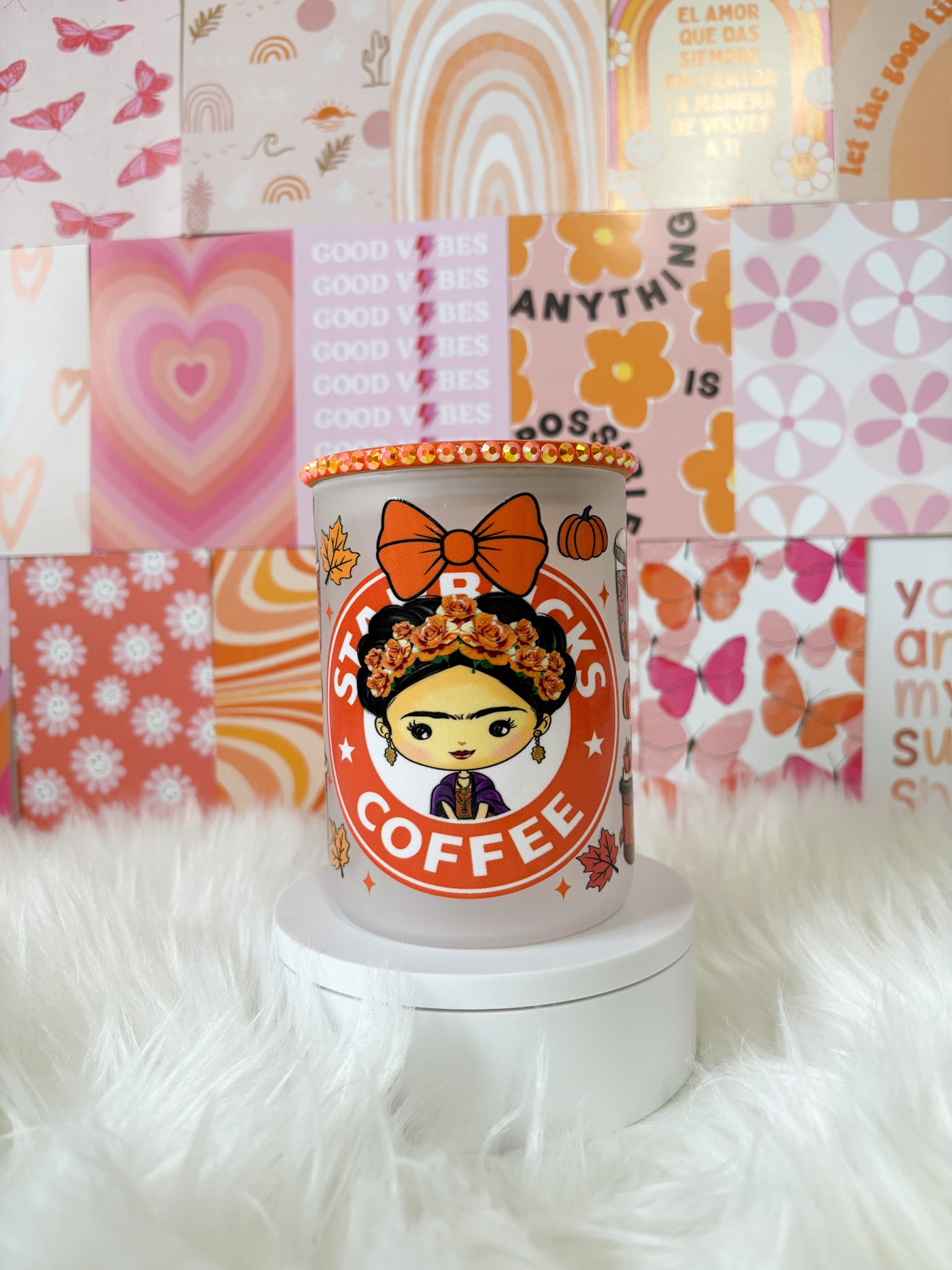 Mini Frida 16oz frosted mug