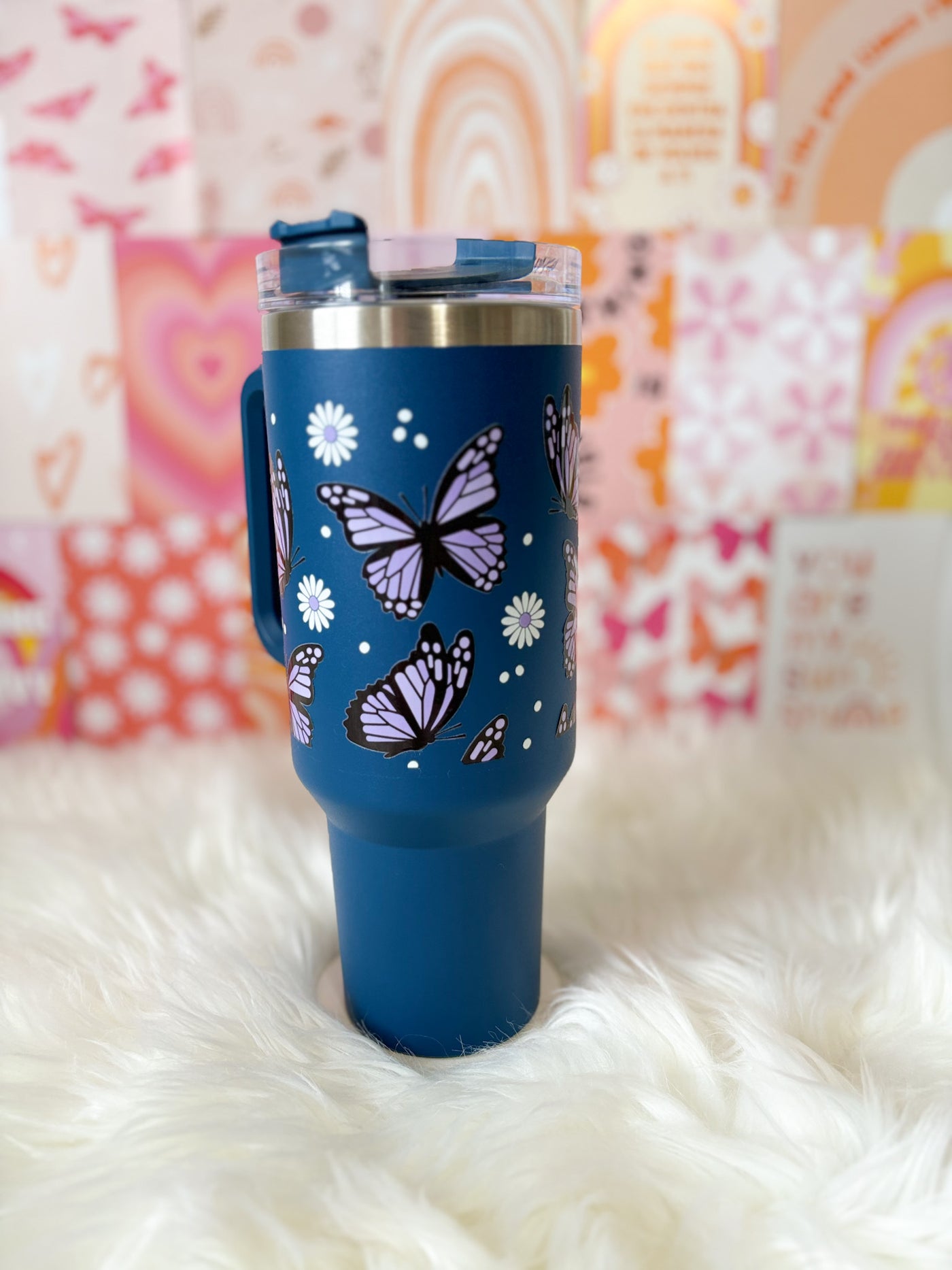 Butterflies 40 oz tumbler