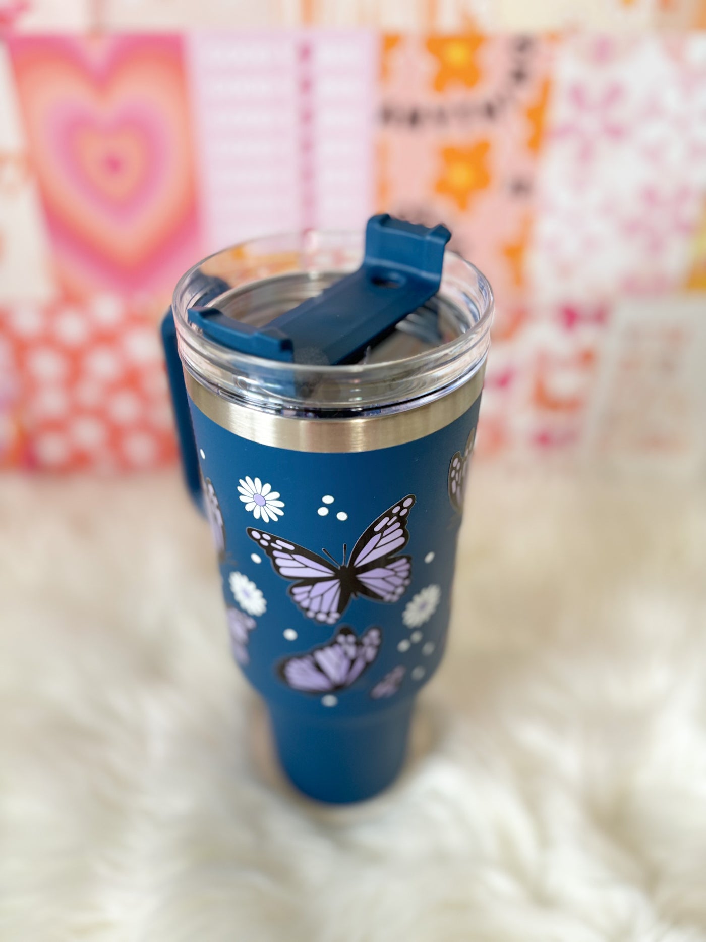 Butterflies 40 oz tumbler